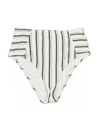 Pre-owned Cupshe Swimsuit Bottoms In White