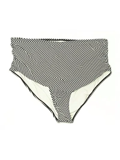 Pre-owned Cupshe Swimsuit Bottoms In White