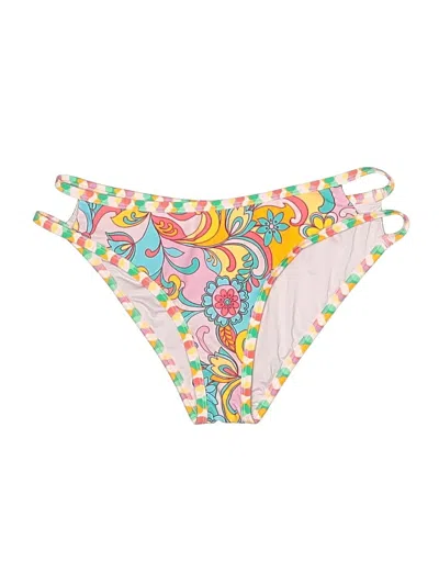 Pre-owned Cupshe Swimsuit Bottoms In White