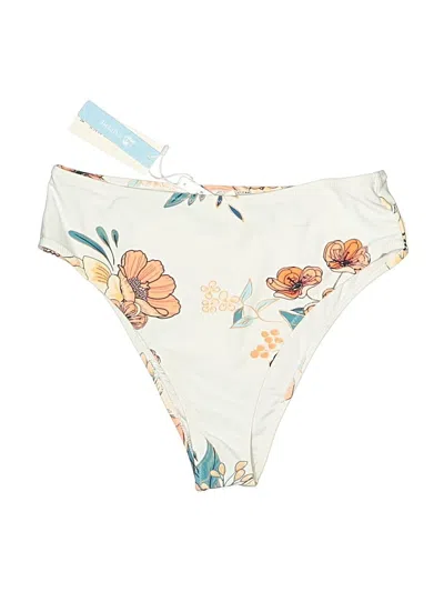 Pre-owned Cupshe Swimsuit Bottoms In White
