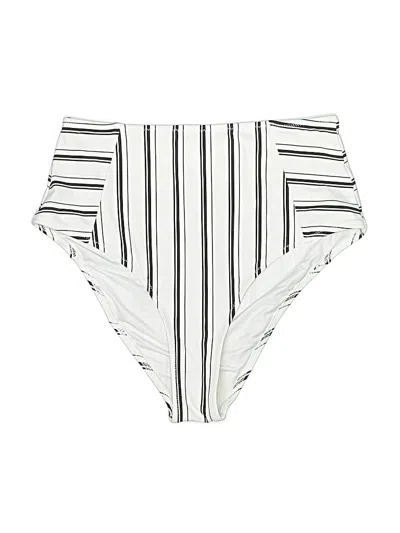 Pre-owned Cupshe Swimsuit Bottoms In White