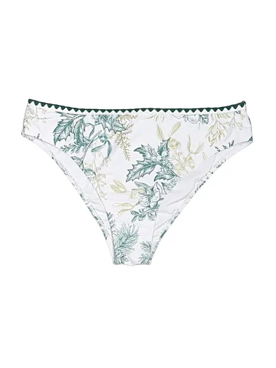 Pre-owned Cupshe Swimsuit Bottoms In White
