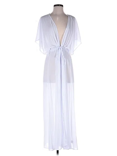 Pre-owned Cupshe Swimsuit Cover Up In White