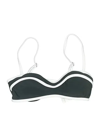 Cupshe Swimsuit Top Black Graphic Pattern Swimwear