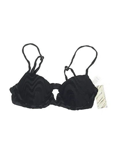 Pre-owned Cupshe Swimsuit Top Black Swimwear