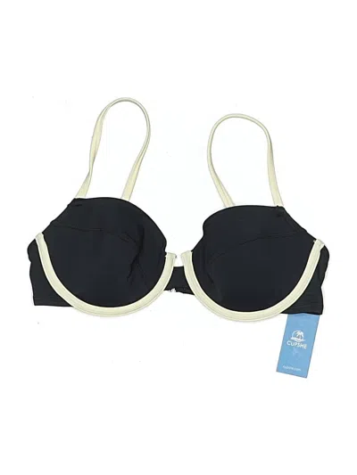 Cupshe Swimsuit Top Black Swimwear In Blue