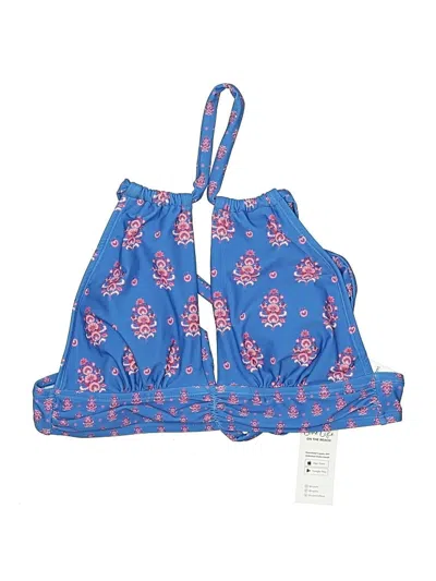 Pre-owned Cupshe Swimsuit Top Blue Paisley Pattern Swimwear