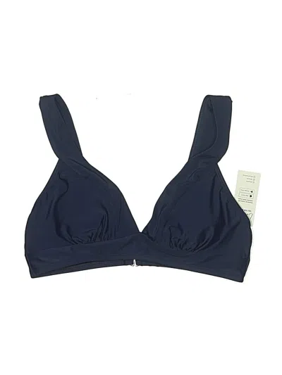 Pre-owned Cupshe Swimsuit Top Blue Solid Pattern Swimwear