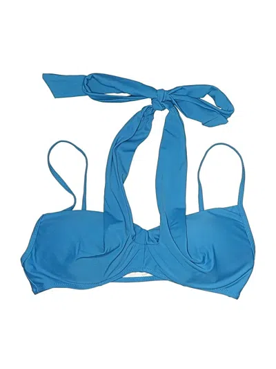 Pre-owned Cupshe Swimsuit Top Blue Swimwear