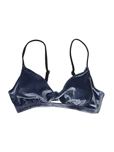 Pre-owned Cupshe Swimsuit Top Blue Swimwear