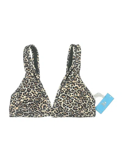 Cupshe Swimsuit Top Brown Animal Print Pattern Swimwear
