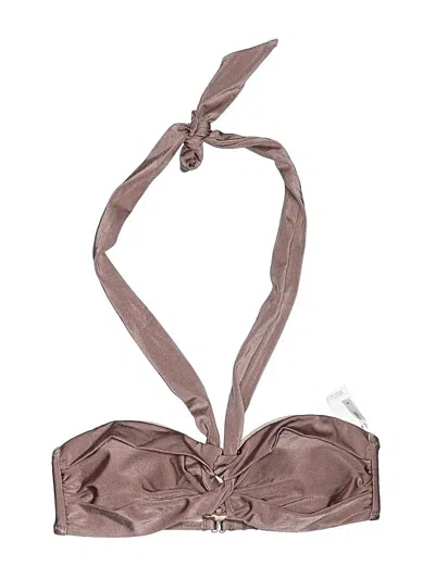 Pre-owned Cupshe Swimsuit Top Brown Swimwear