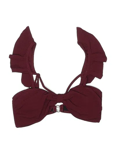 Pre-owned Cupshe Swimsuit Top Burgundy Swimwear