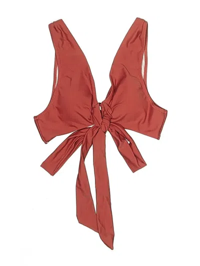 Pre-owned Cupshe Swimsuit Top Burgundy Swimwear