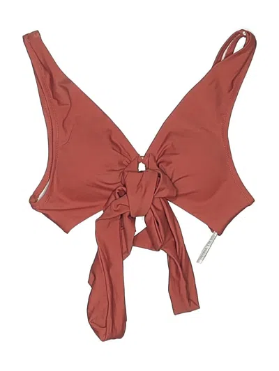 Pre-owned Cupshe Swimsuit Top Burgundy Swimwear