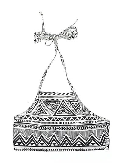 Pre-owned Cupshe Swimsuit Top Gray Swimwear