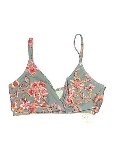 Cupshe Swimsuit Top Green Paisley Pattern Swimwear