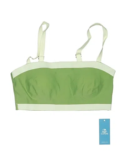 Pre-owned Cupshe Swimsuit Top Green Swimwear