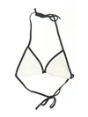 Cupshe Swimsuit Top Ivory Solid Pattern Swimwear In White