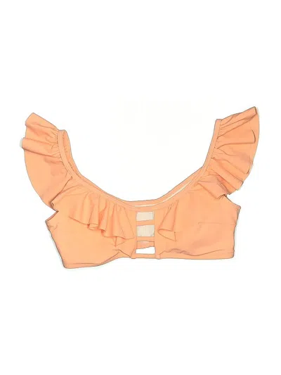 Pre-owned Cupshe Swimsuit Top Orange Swimwear