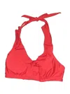 Cupshe Swimsuit Top Red Solid Pattern Swimwear In Red