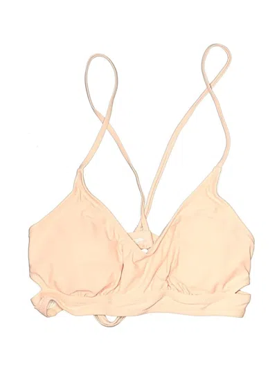Pre-owned Cupshe Swimsuit Top Tan Swimwear In Brown
