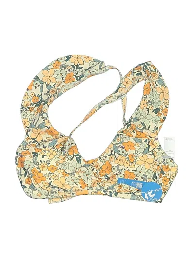 Cupshe Swimsuit Top Yellow Paisley Pattern Swimwear In Multi