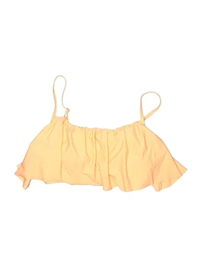 Pre-owned Cupshe Swimsuit Top Yellow Swimwear