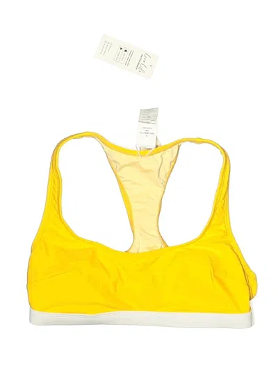 Pre-owned Cupshe Swimsuit Top Yellow Swimwear
