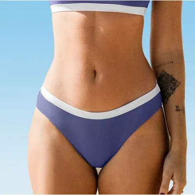 Cupshe Swimwear Womens Bikini Swimsuit Bottom In Blue