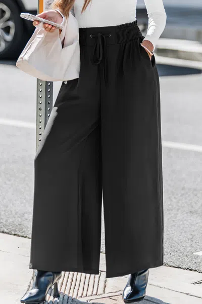 Cupshe Tailored Flow Black Pants
