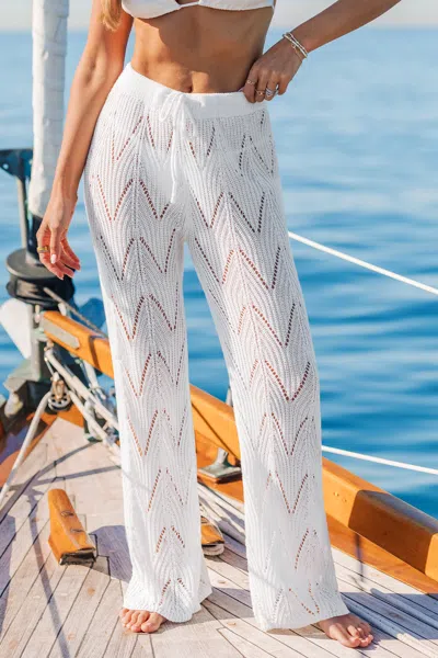 Cupshe Tempting White Cover-up Pants