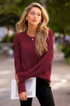Cupshe Toasting Marshmallows Red Sweater In Multi
