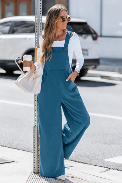Cupshe Too Cool Blue Jumpsuit