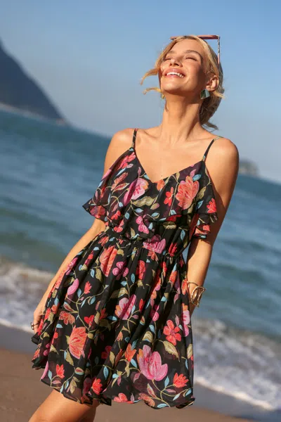 Cupshe True Colors Floral Mini Dress In Multi