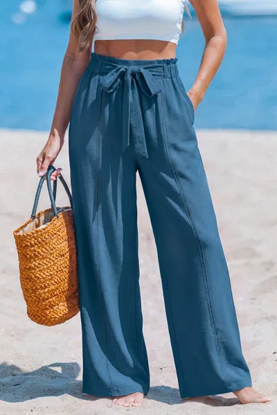 Cupshe Truth Bomb Blue Pants