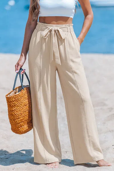 Cupshe Truth Bomb Khaki Pants In Neutral