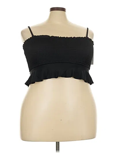 Pre-owned Cupshe Tube Top Black Strapless Neckline Tops