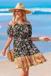 Cupshe Tulip Glow Floral Mini Dress In Multi
