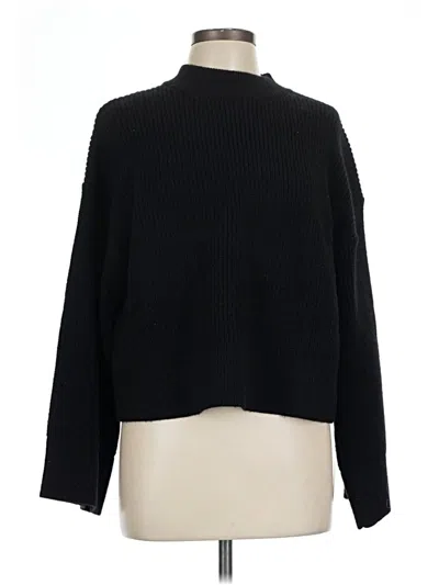 Pre-owned Cupshe Turtleneck Sweater In Black