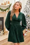 Cupshe Twilight Grove Green Mini Dress In Green