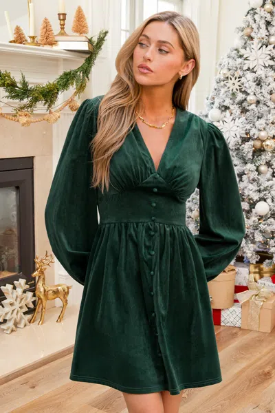 Cupshe Twilight Grove Green Mini Dress
