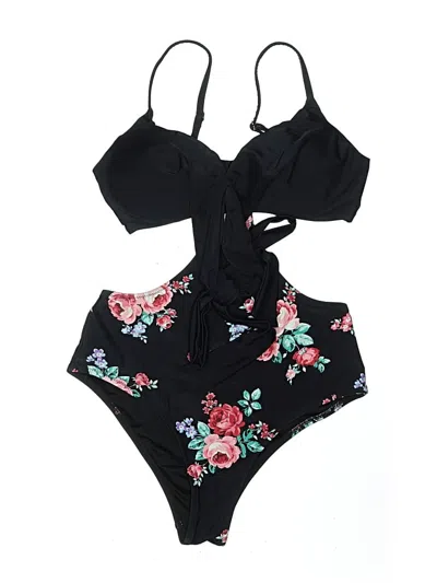 Pre-owned Cupshe Two Piece Swimsuit In Black