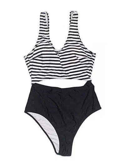 Pre-owned Cupshe Two Piece Swimsuit In Black