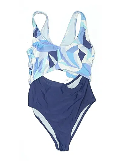 Pre-owned Cupshe Two Piece Swimsuit In Blue
