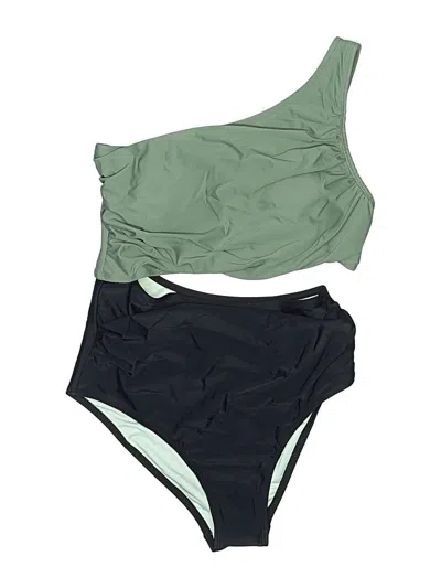 Pre-owned Cupshe Two Piece Swimsuit In Green