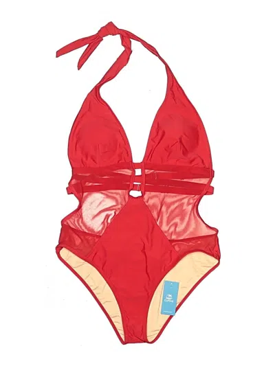 Pre-owned Cupshe Two Piece Swimsuit In Red