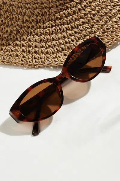 Cupshe Under The Radar Tortoise Shell Sunglasses In Brown