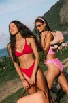 Cupshe Understated Red Bikini Set In Red
