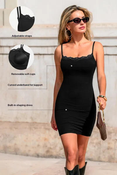 Cupshe Up To Me Black Mini Dress